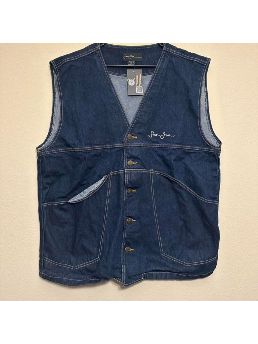 Vintage Y2K Sean John Denim Vest